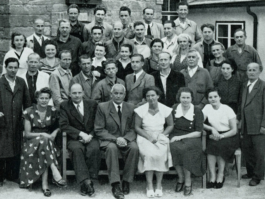 Gruppenfoto Gerätewerk Matrei 1958