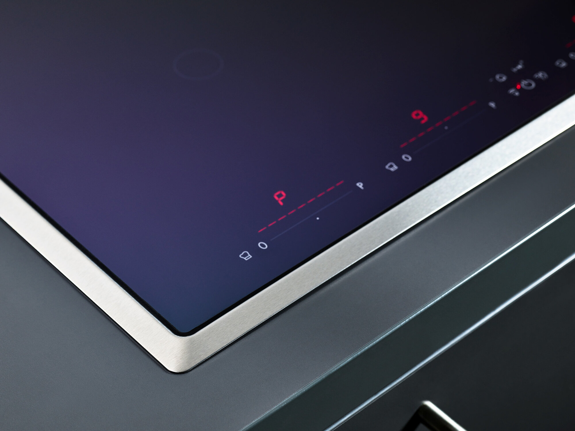 Kochfeldrahmen gezogen mit Touch-Control