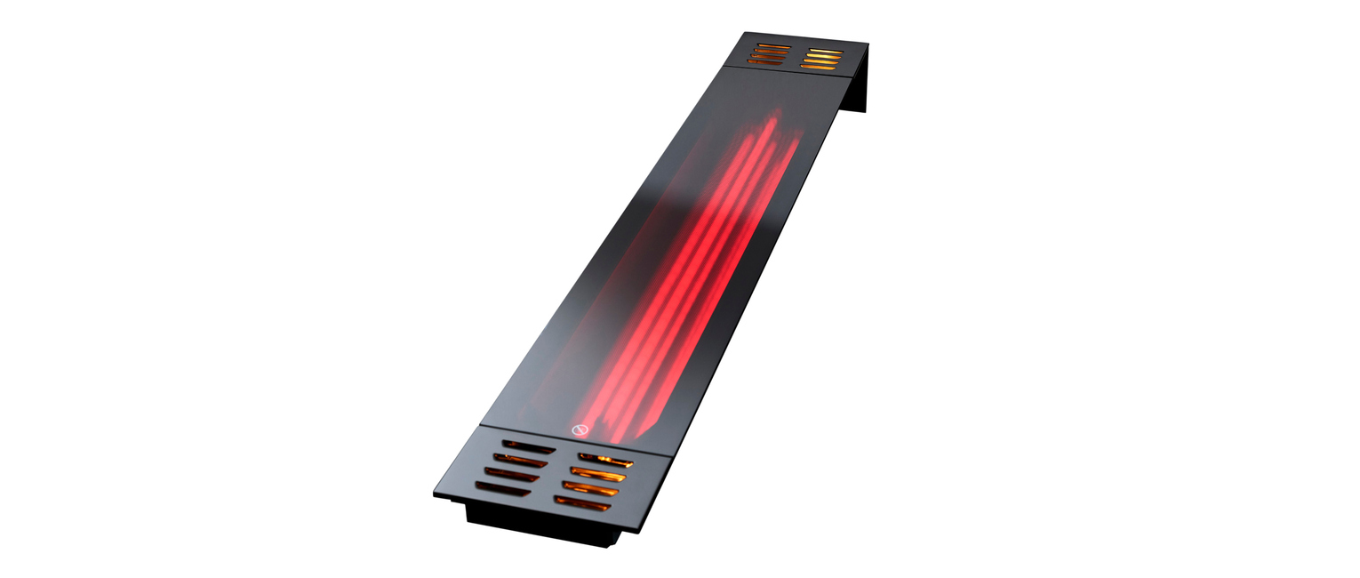 Infrarotstrahler mit beschichtetem Metallgehäuse